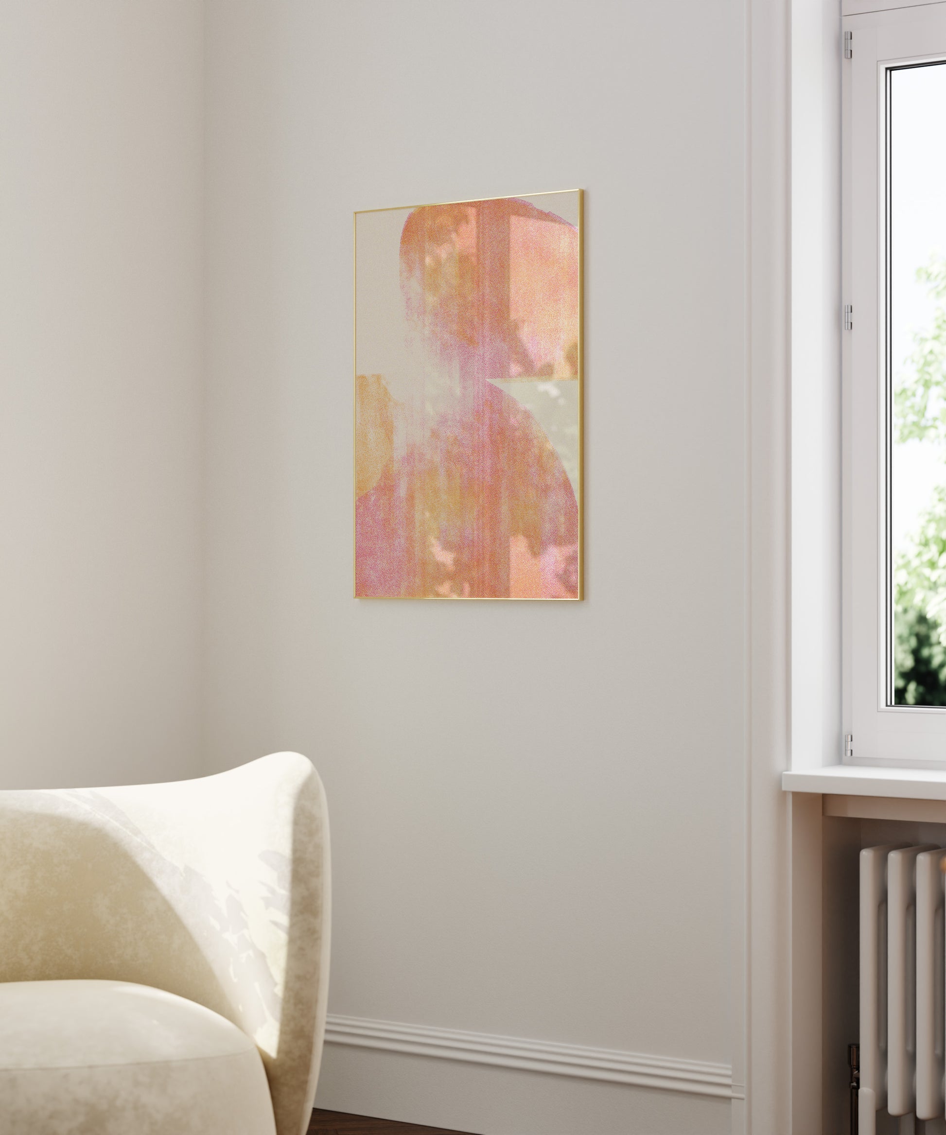 orange tones risograph poster