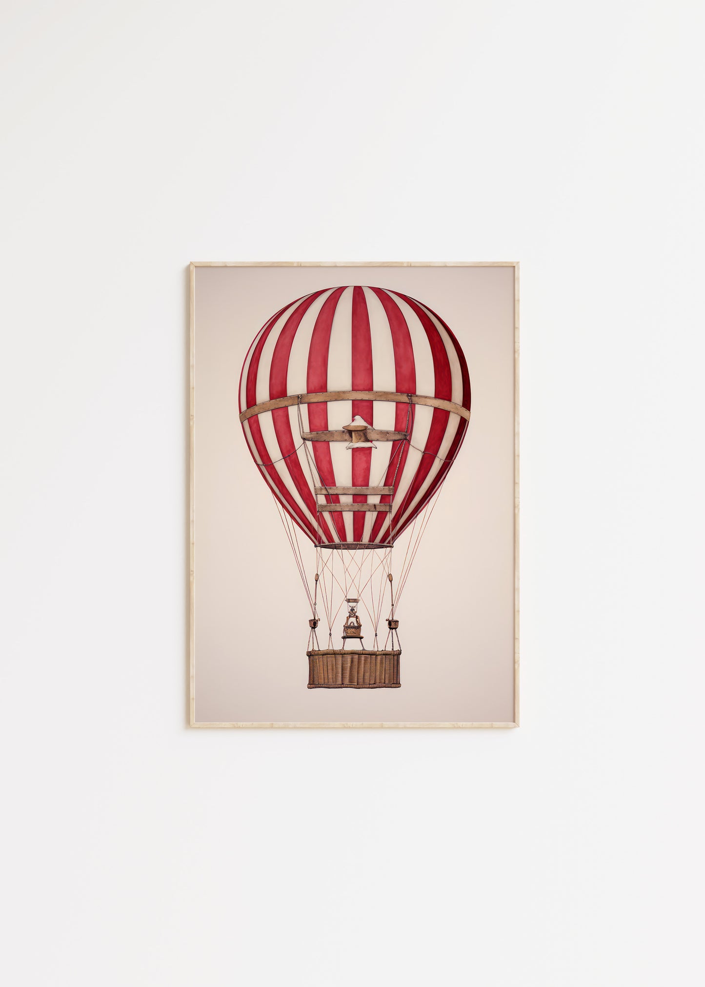 air balloon art poster