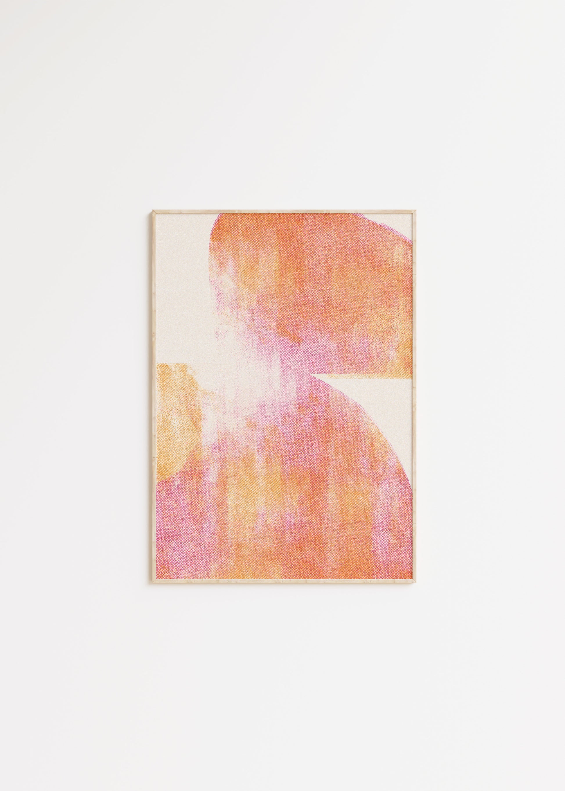 red tones risograph poster